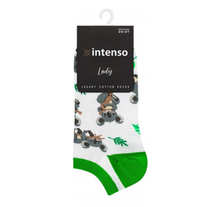 Skarpetki damskie STOPKI kolorowe zabawne Intenso 013