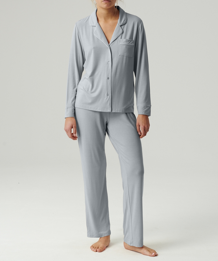 Damenpyjama NLP-495 Blau und Rosa