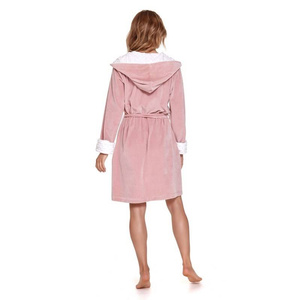 Bademantel Damen Serie 7059 Rosa