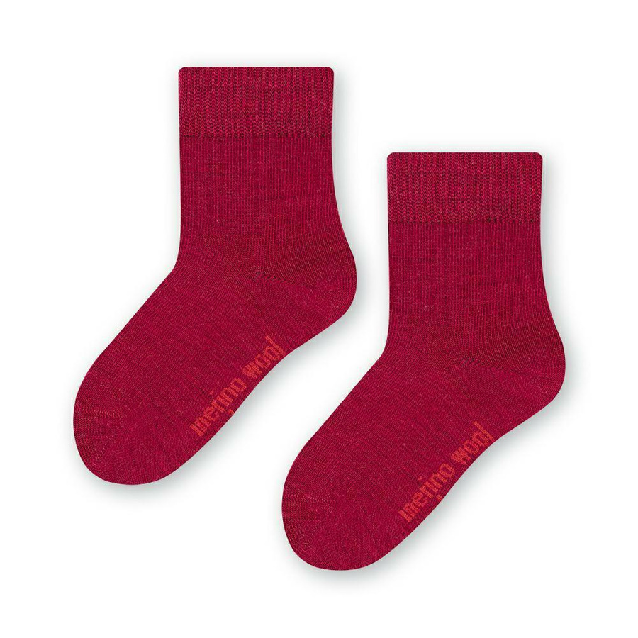 Socken Kinder Merino Wool Bordeaux