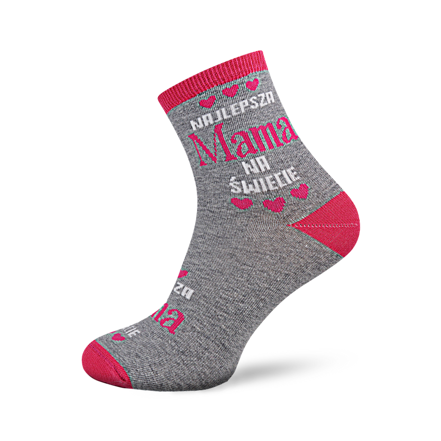 Socken Damen Serie Gemustert 200 Grau