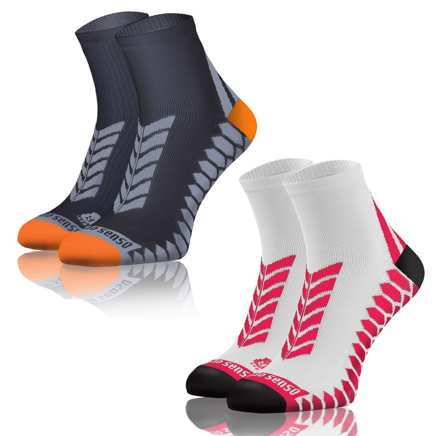 Bawełniane oddychające bezszwowe SKARPETY SPORTOWE SPORT SOCKS Sesto Senso 