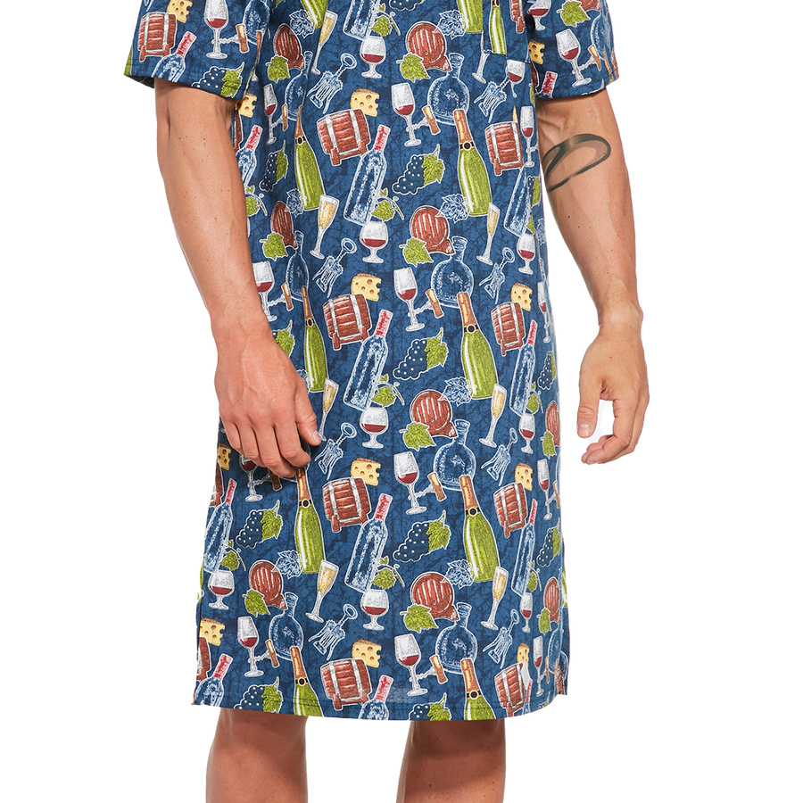 Herren Baumwoll-Pyjama Nachthemd 109/11