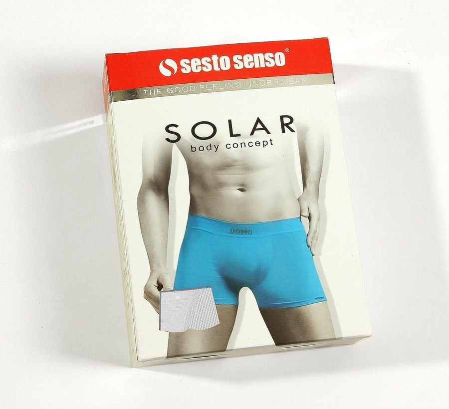 3x Herren nahtlose Sport-Boxershorts SOLAR UOMO Sesto Senso