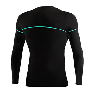 Langarmshirt Herren Dryarn Blau Schwarz