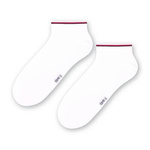 Stopki męskie z paskami art. 075 NJ001 białe