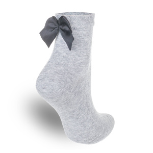 Skarpetki z kokardką rypsową Milena