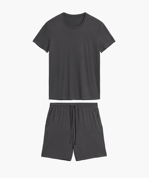 Herren Schlafanzug Bnmp-005 Grau Blau