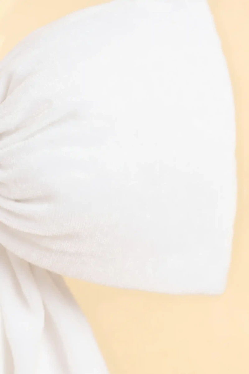 Cushion Velvet White