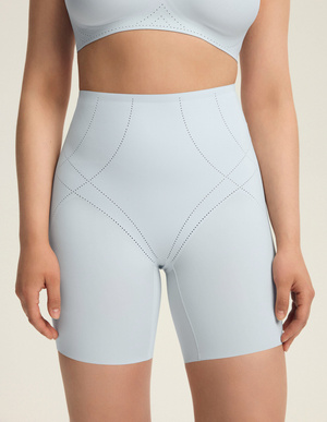 Schlüpfrige Modelliershorts Blau