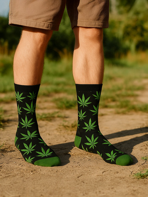 Damen-/Herren-Socken im Geschenkglas Pilzsuppe