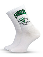 Herrensocken Go! Weiß mit Print