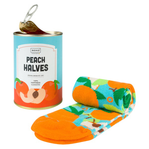 Farbige Damensocken Soxo Baumwolle Pfirsiche in der Dose 