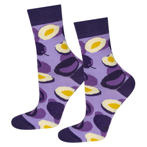 Damensocken Serie Pflaumenmarmelade Lila