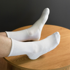 Herrensocken Halb-Frottee Weiß