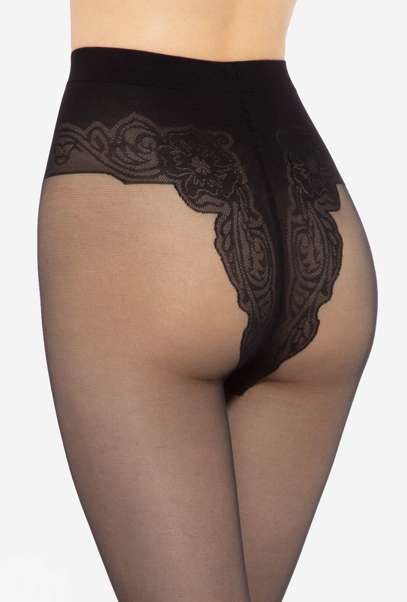 Rajstopy damskie z koronkową częścią majteczkową MONICA 20 den Gatta