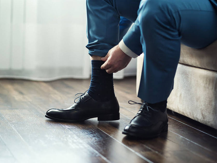 Herren Bambussocken schwarz Art.086 Steven