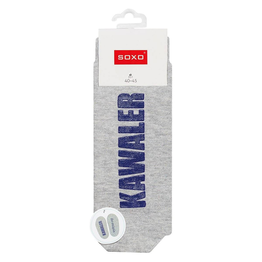 SOXO Männer lange Socken mit Aufschriften fröhliches Geschenk 