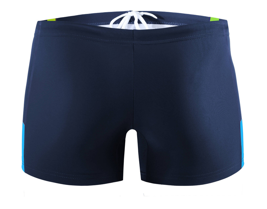 Sesto Senso Herren Bade-Boxershorts – Bequeme Bademode aus Poliamid und Elastan, Schnell trocknend, Mit Dekorativem Kontraststreifen, Ideal für Schwimmen und Strand, Farbe: Blau, Modell: BD379