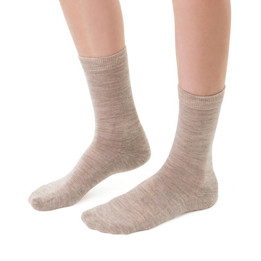 Halbe Frotteesocken aus Merinowolle Art. 130