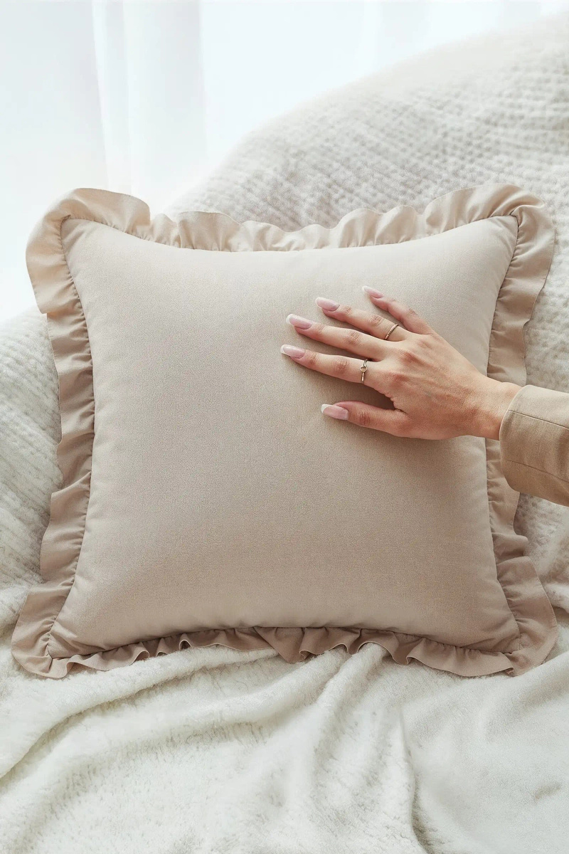 S KOPFKISSENBEZUG 70*80 RUFFY SATIN PREMIUM