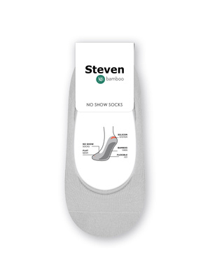 mikro stopki z włókna bambusowego Art. 036 jasne szare Steven