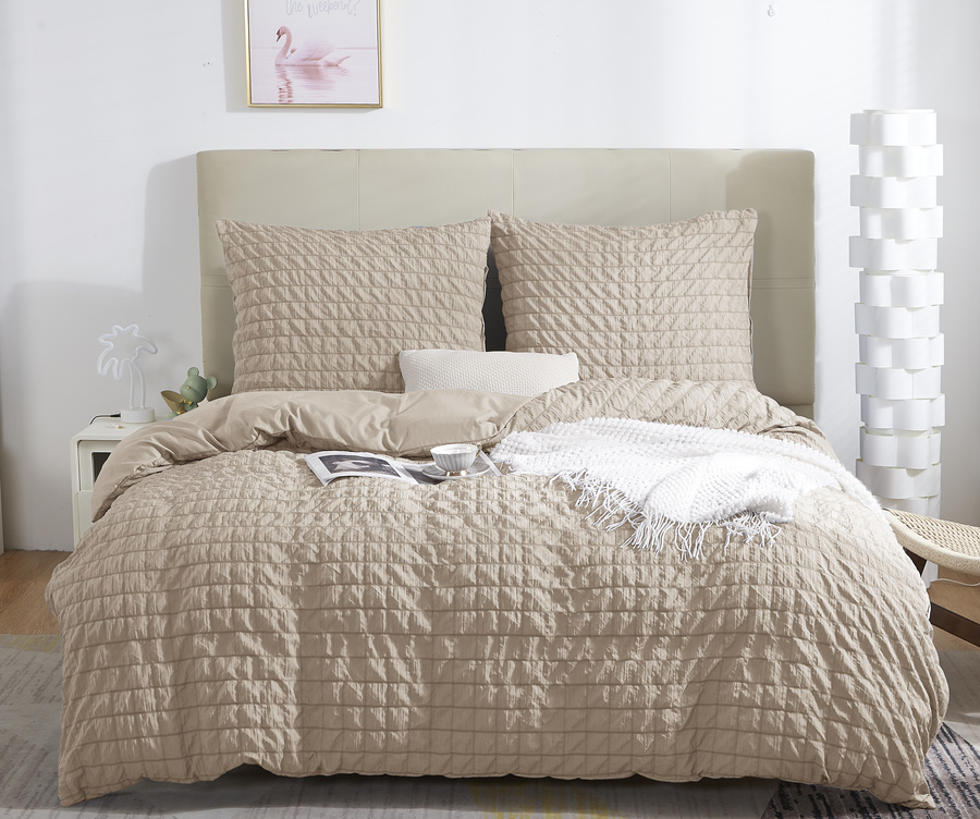 Lenjerie de pat Creasy Bej