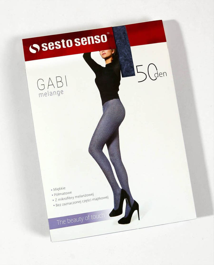 Sesto Senso Damen Strumpfhose Gabi – 50 DEN, Halbtransparent, Elastisch und Bequem, Verstärkte Konstruktion, Alltag und Besondere Anlässe, Blau, Poliamid