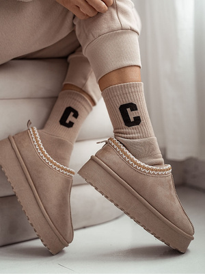 Frauen Socken Serie Beige