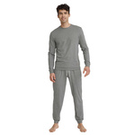 Henderson Herren Pyjama Universal – Bequemer Schlafanzug aus 90% Baumwolle, Lange Ärmel und Hosen mit Bündchen, Atmungsaktiv, Vielseitiges Design, Mehrfarbig, Herbst/Winter Kollektion