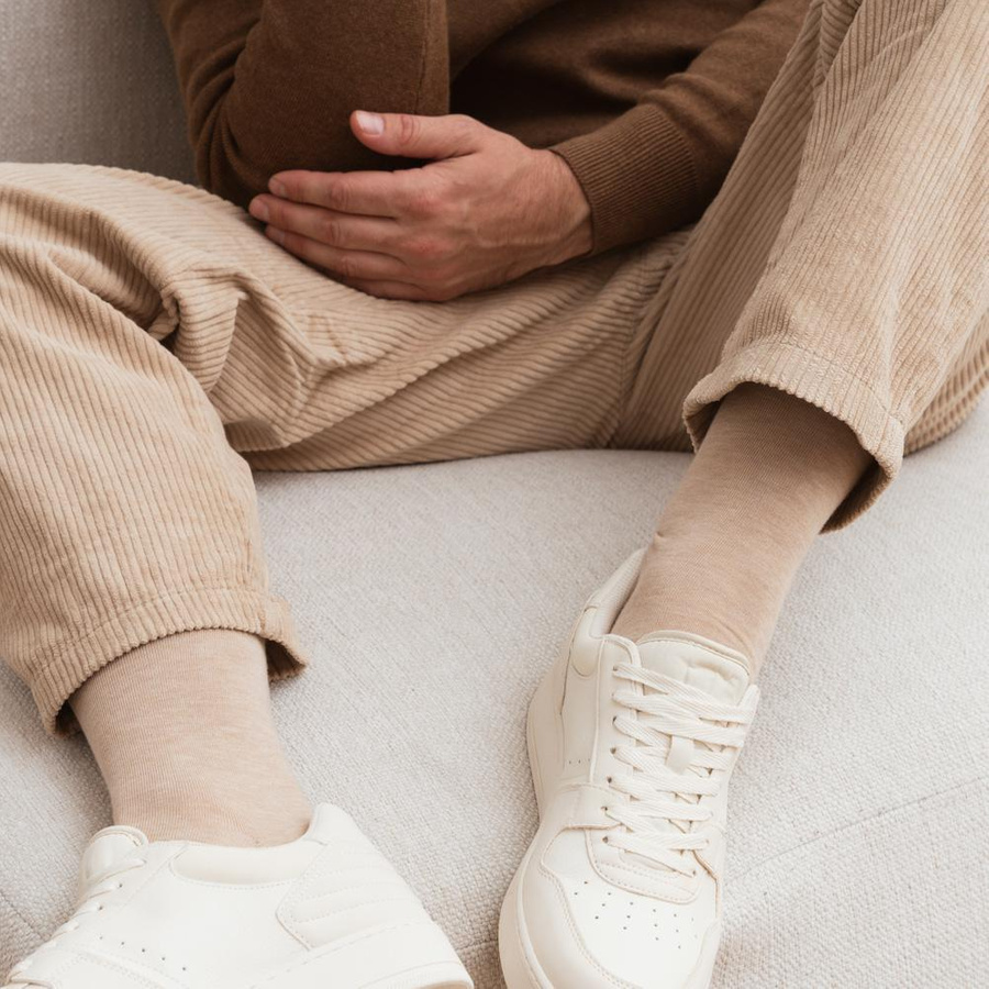 Herrensocken Serie Kaschmirsocken Beige