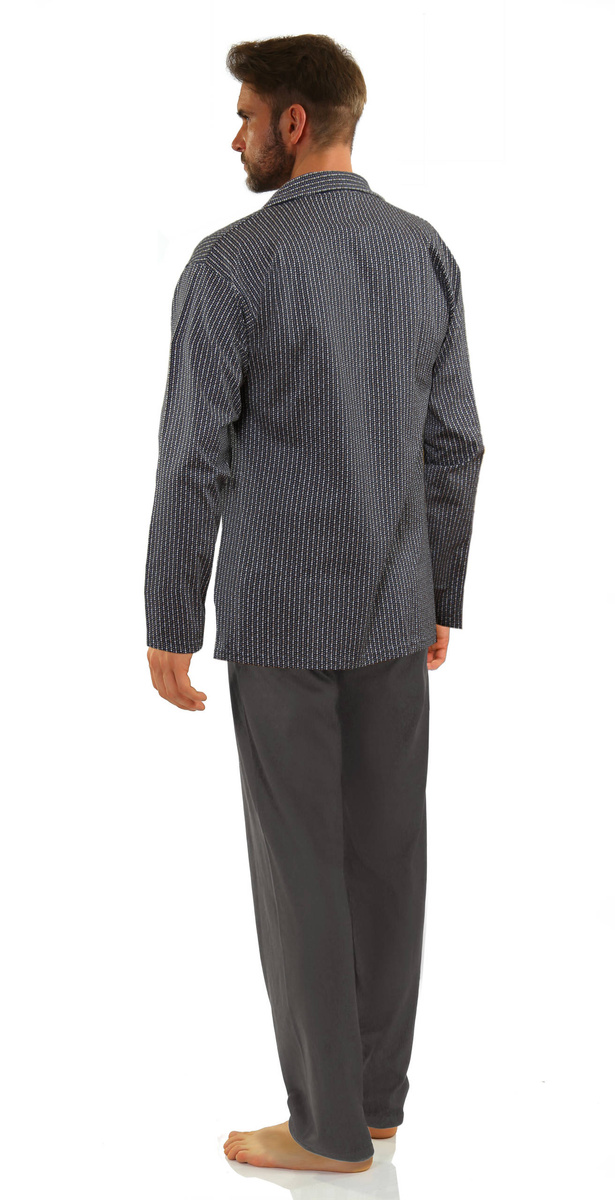 Herren Schlafanzug Serie Grau