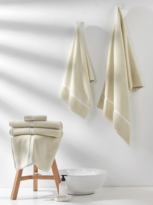 Handtuch Libre Beige/Weiße Biese