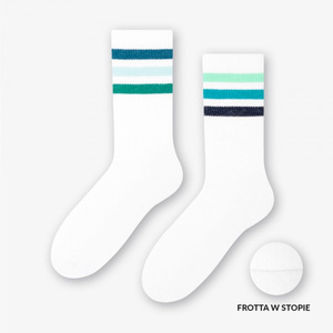 Sportliche gestreifte Socken für Damen/Herren Mehr Mode