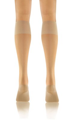 Sesto Senso Damen Podkolanówki – Massierende Sohle, 20 Den, Poliamid-Elastan Mix, Nicht-Drückend, Unterstützt Durchblutung, Elegant Halbtransparent, 3er Pack, Schwarz