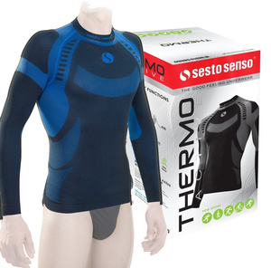Langarmshirt Thermo Active Blau