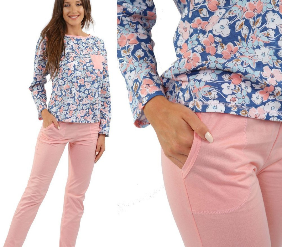 Damenpyjama Karolina Aprikose