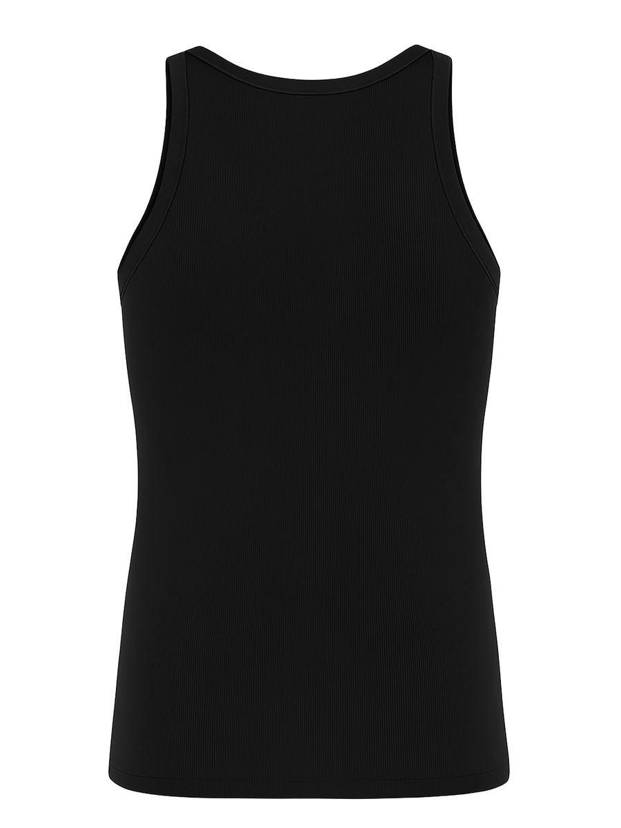 Trägerloses Herrenhemd Schwarz in Gestreift 3er Pack