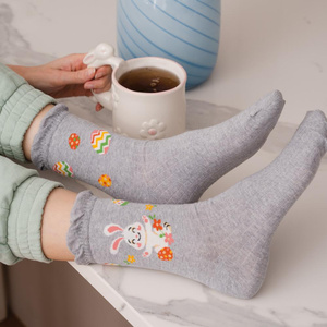 Damensocken Serie 136 Grau/Hellblau