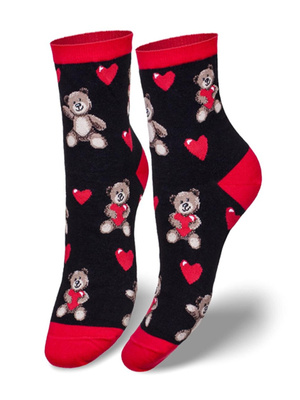 Șosete Damă Set Valentine Negru