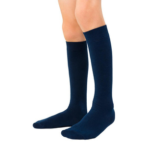 Podkolanówki dziecięce - bezuciskowe w prążek art. 072 YK008 melanż szare