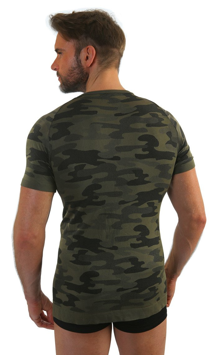 Kurzarm-Thermohemd Thermo Active Khaki