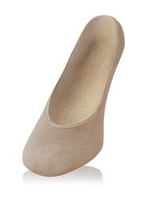 Sesto Senso Damen Ballerina Socken – Bequeme Baumwoll-Füßlinge mit Verstärkter Ferse, Atmungsaktiv, Unsichtbar in Schuhen, Anatomic Fit, Beige, Für Frauen