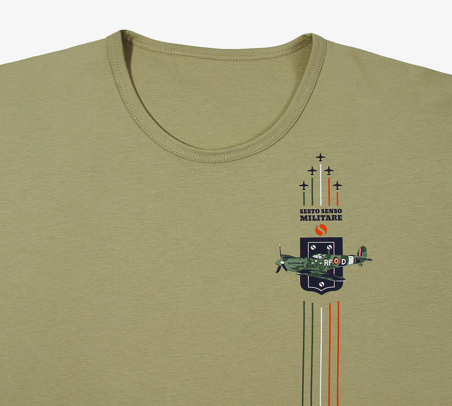 Pyjama Herren Kurzarm Kurze Hose Khaki