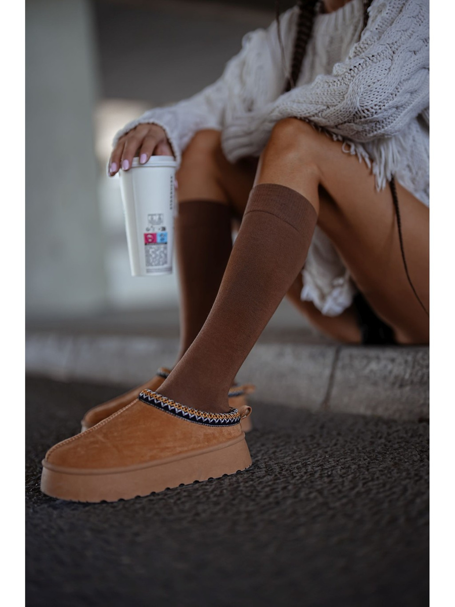 Kniestrümpfe für Frauen, glatt 248