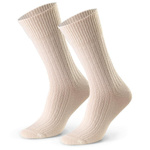 Socken Serie Streifen Ecru