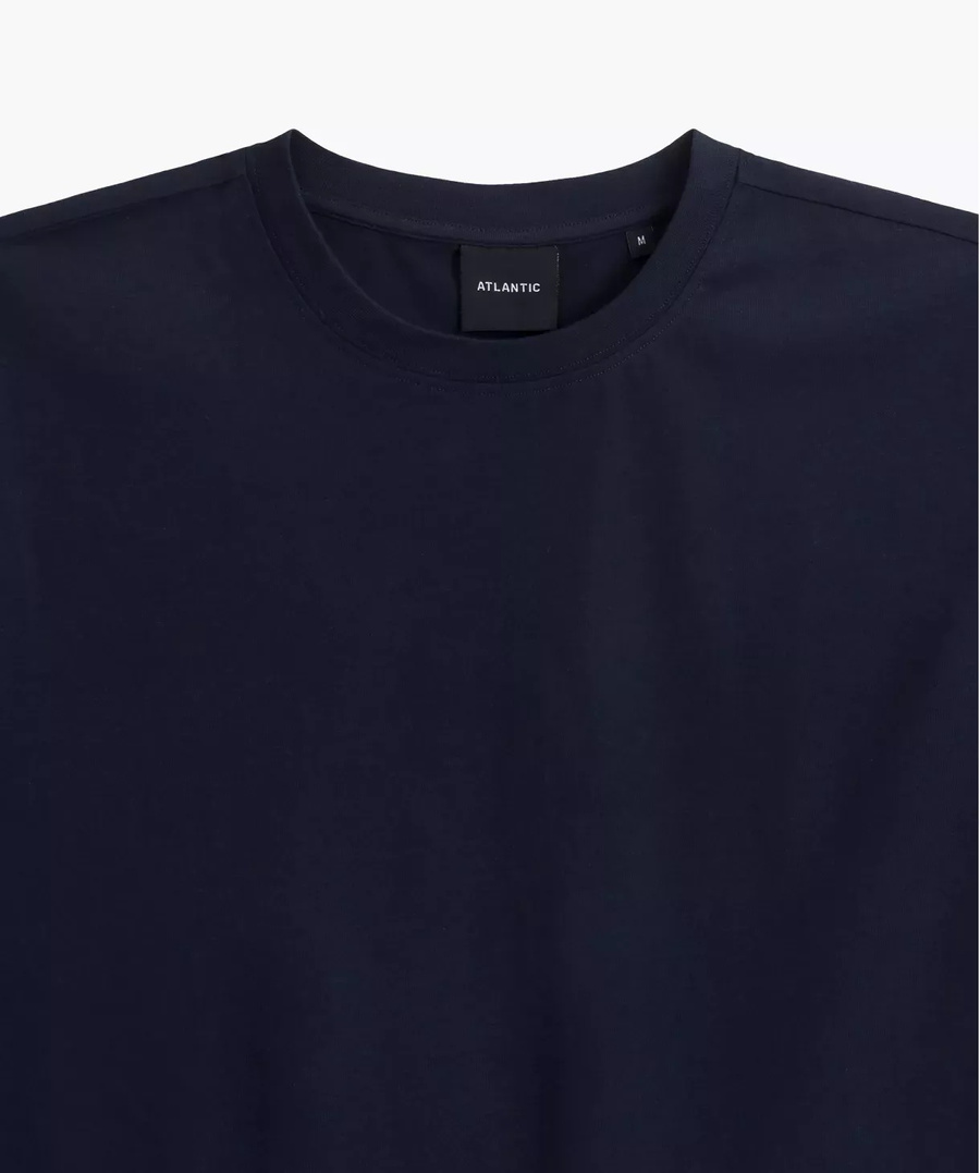 Herren T-Shirt Nmt-033 Dunkelblau/Hellblau