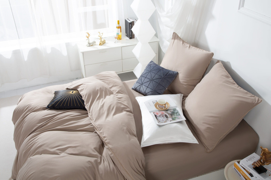 Bettwäsche Beige Gold