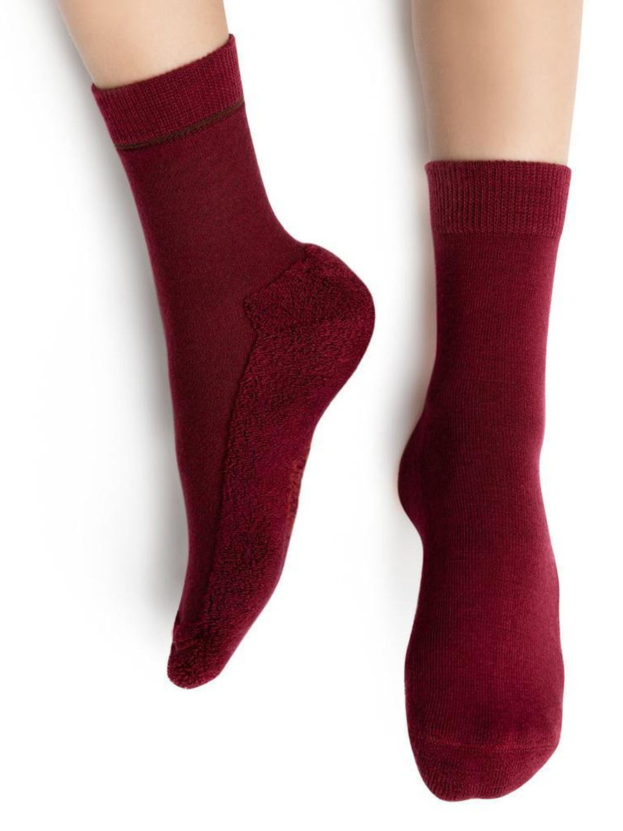 Halbfrottee-Socken aus Merinowolle für Kinder Art. 190