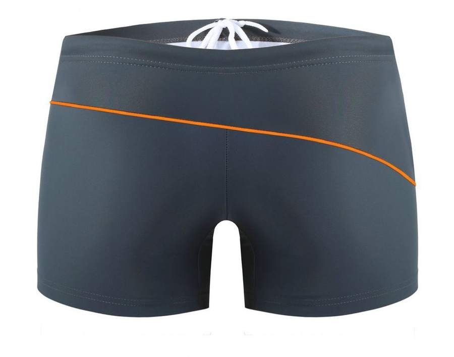 Badeboxer Serie Grau-Orange